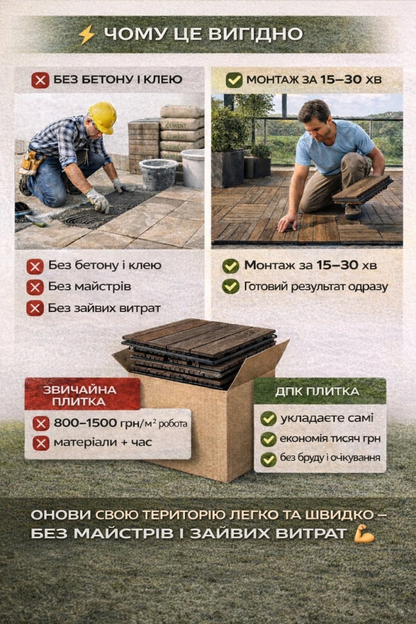 Плитка ДПК на терасі